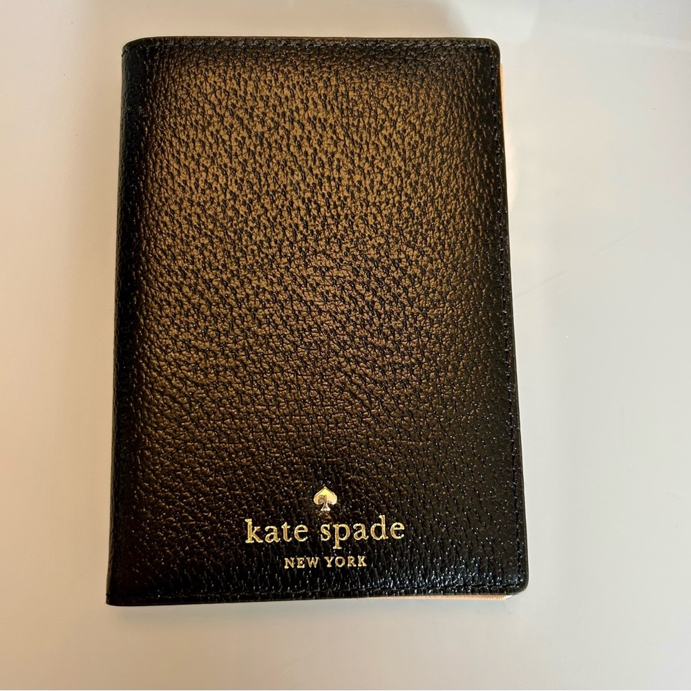 Kate Spade Black Leather passport holder